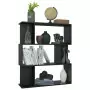 Libreria/Divisorio Nero 80x24x96 cm in Truciolato