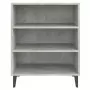 Credenza Grigio Cemento 57x35x70 cm in Truciolato