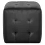 Pouf 2 pz Nero 30x30x30 cm in Velluto