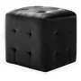 Pouf 2 pz Nero 30x30x30 cm in Velluto