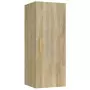 Armadietto a Muro Rovere Sonoma 34,5x34x90 cm Legno Multistrato