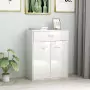 Credenza Bianco Lucido 60x30x75 cm in Truciolato