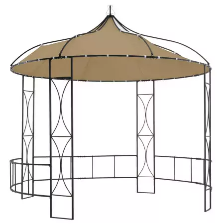 Gazebo 300x290 cm Grigio Talpa Rotondo