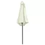 Ombrellone da Esterni Palo in Alluminio 270x246cm Bianco Sabbia