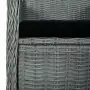 Sedie da Giardino con Cuscini 2 pz in Polyrattan Grigio Chiaro