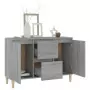 Credenza Grigio Sonoma 103,5x35x70 cm in Legno Ingegnerizzato