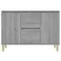 Credenza Grigio Sonoma 103,5x35x70 cm in Legno Ingegnerizzato