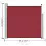 Tenda Laterale Retrattile per Patio 170x300 cm Rosso