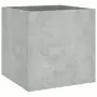 Fioriera Grigio Cemento 40x40x40 cm in Legno Multistrato