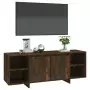 Mobile Porta TV Rovere Fumo 130x35x50 cm in Truciolato