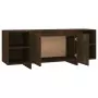 Mobile Porta TV Rovere Fumo 130x35x50 cm in Truciolato