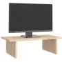 Supporto per Monitor 50x27x15 cm in Legno Massello di Pino