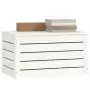 Contenitore Portaoggetti Bianco 59,5x36,5x33cm Massello di Pino