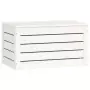 Contenitore Portaoggetti Bianco 59,5x36,5x33cm Massello di Pino