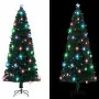 Albero di Natale Artificiale Supporto/LED 240 cm Fibra Ottica