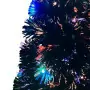 Albero di Natale Artificiale Supporto/LED 240 cm Fibra Ottica