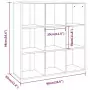 Libreria Rovere Fumo 98x30x98 cm