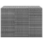 Contenitore da Giardino in Rattan PE 145x100x103 cm Grigio