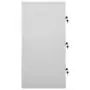 Armadietti con Chiave 2 pz Grigio Chiaro 90x45x92,5 cm Acciaio