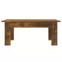 Tavolino da Salotto Rovere Fumo 100x60x42 cm Legno Multistrato