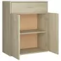 Credenza Rovere Sonoma 60x30x75 cm in Truciolato