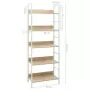 Libreria a 5 Ripiani Rovere 60x27,6x158,5 cm in Truciolato