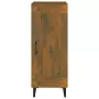 Credenza Rovere Fumo 34,5x34x90 cm in Legno Multistrato