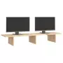 Supporto per Monitor 100x27x15cm in Legno Massello di Pino