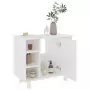 Set Mobili da Bagno 3 pz Bianco Lucido in Truciolato