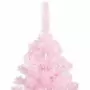 Albero di Natale Artificiale con Supporto Rosa 150 cm PVC