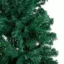 Set Albero Natale Artificiale con LED e Palline Verde 180cm PVC