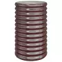 Vaso Giardino Acciaio Verniciato a Polvere 40x40x68 cm Marrone