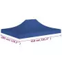 Tetto per Tendone per Feste 4x3 m Blu 270 g/m²