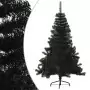 Albero di Natale Artificiale a Metà con Base Nero 150 cm PVC