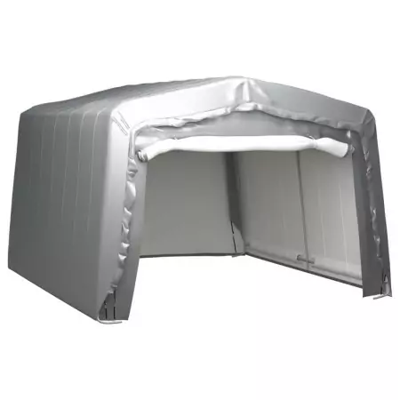 Tenda Capannone 370x370 cm Grigio Acciaio