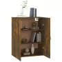 Mobile Pensile Rovere Fumo 69,5x34x90 cm in Legno Multistrato