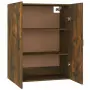 Mobile Pensile Rovere Fumo 69,5x34x90 cm in Legno Multistrato