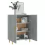 Credenza Grigio Sonoma 70x34x90 cm in Legno Multistrato