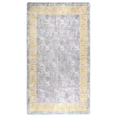 Tappeto Lavabile 190x300 cm Grigio Antiscivolo