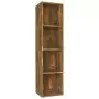 Libreria/Mobile TV Rovere Fumo 36x30x143cm in Legno Multistrato