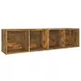 Libreria/Mobile TV Rovere Fumo 36x30x143cm in Legno Multistrato