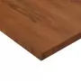 Piano Tavolo Quadrato Marrone Scuro 70x70x2,5cm Rovere Trattato
