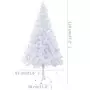 Set Albero Natale Artificiale con LED e Palline 120 cm 230 Rami