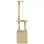 Albero per Gatti con Tiragraffi in Sisal 109 cm Beige