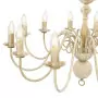 Candelabro Stile Anticato Bianco 12 Lampadine E14