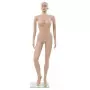 Manichino Donna Sexy Base in Vetro 180 cm Beige