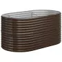 Vaso Giardino Acciaio Verniciato a Polvere 152x80x68 cm Marrone