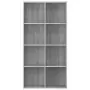 Libreria/Credenza Grigio Sonoma 66x30x130 cm Legno Multistrato