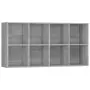 Libreria/Credenza Grigio Sonoma 66x30x130 cm Legno Multistrato