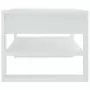 Tavolino da Salotto Bianco 102x55x45 cm Legno Multistrato